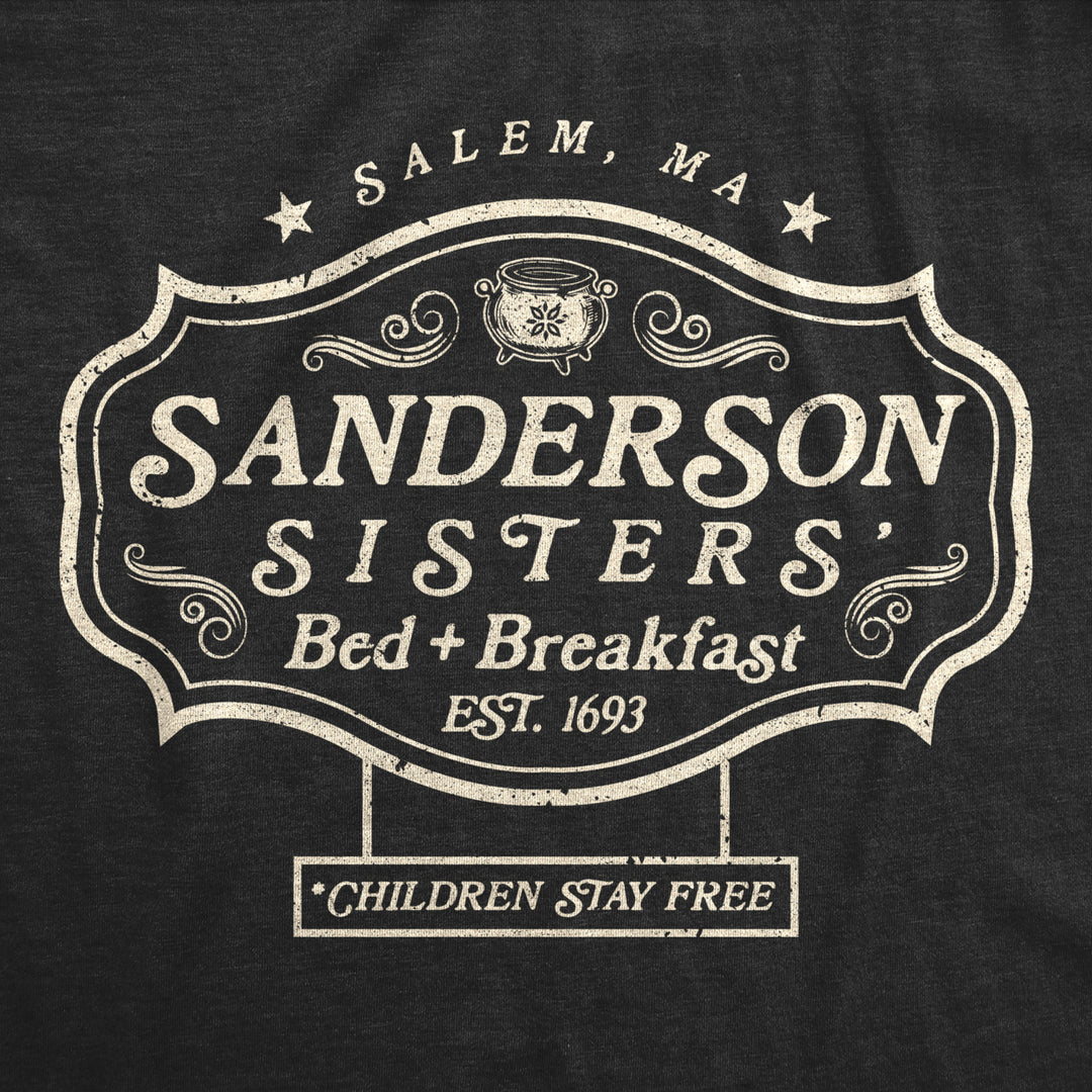 Mens Witch Sisters Bed And Breakfast Tshirt Funny Halloween Movie Graphic Tee Image 2