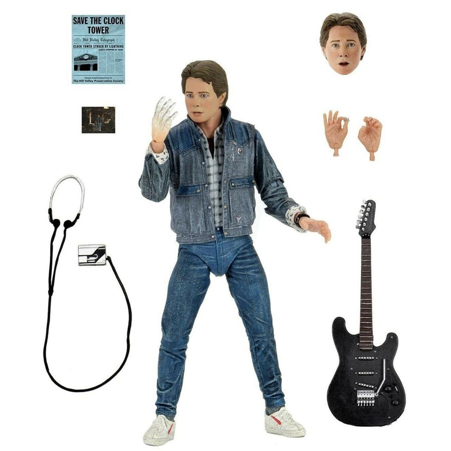 Back to the Future Marty McFly Audition Figure Battle of Bands 1985 Ultimate NECA Image 1