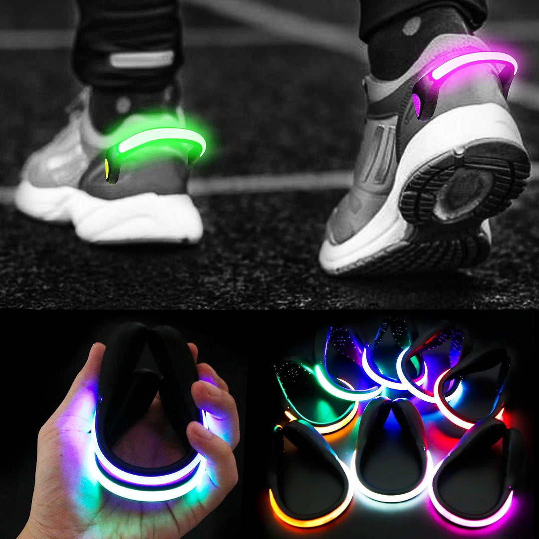 2 Pack Led Shoe Clip Lights Night Warning Lamb Reflective Running Gear Lamb Image 11