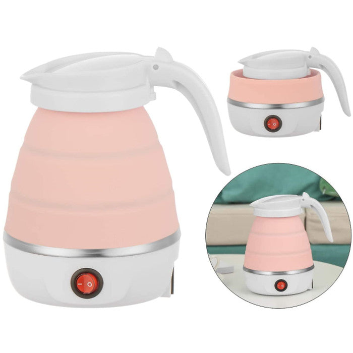 Folding Travel Kettle 600ml Electric Silicone Water Bottle Portable Heating Fast Kettle Image 3