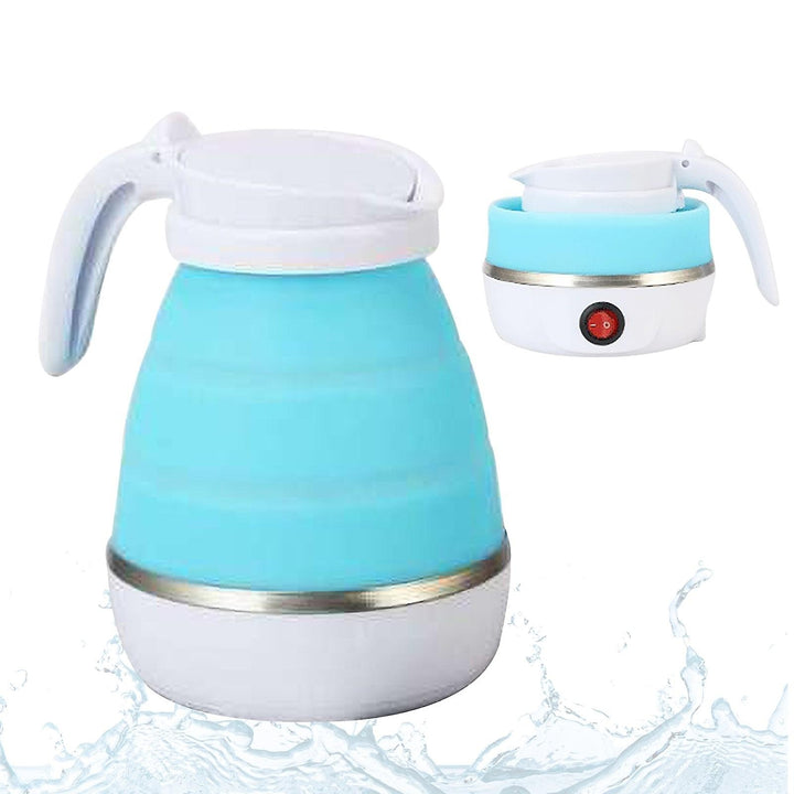 Folding Travel Kettle 600ml Electric Silicone Water Bottle Portable Heating Fast Kettle Image 4