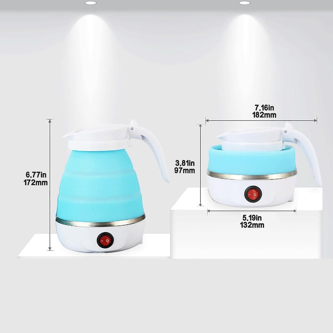 Folding Travel Kettle 600ml Electric Silicone Water Bottle Portable Heating Fast Kettle Image 7