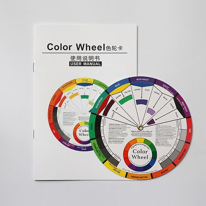 Tattoo Pigment Color Wheel Mix Round Nail Polish Gel Palette Wheel Paper Card Color Guide Image 3