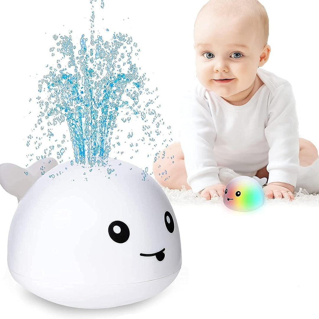 Induction Spray Whale Baby Water Toy Sprinkler Bathtub Shower Toy With Light And Music Image 4