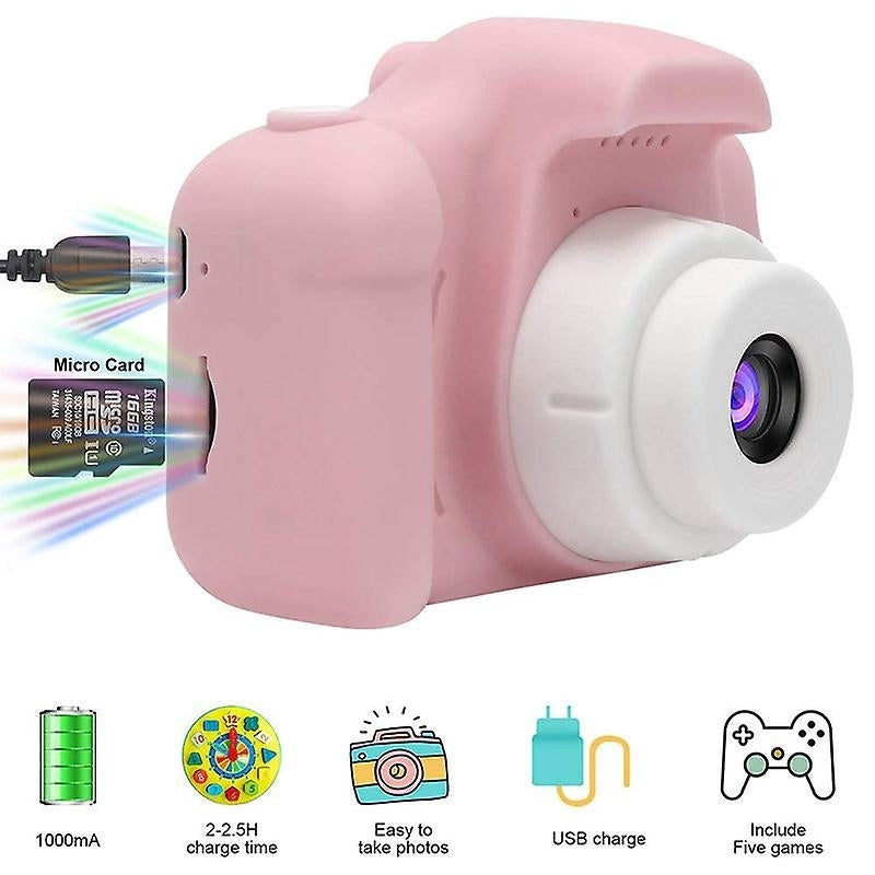 Kids Digital Camera Mini Camcorder Rechargeable Video Recorder Children Toys Birthday Gift Image 7