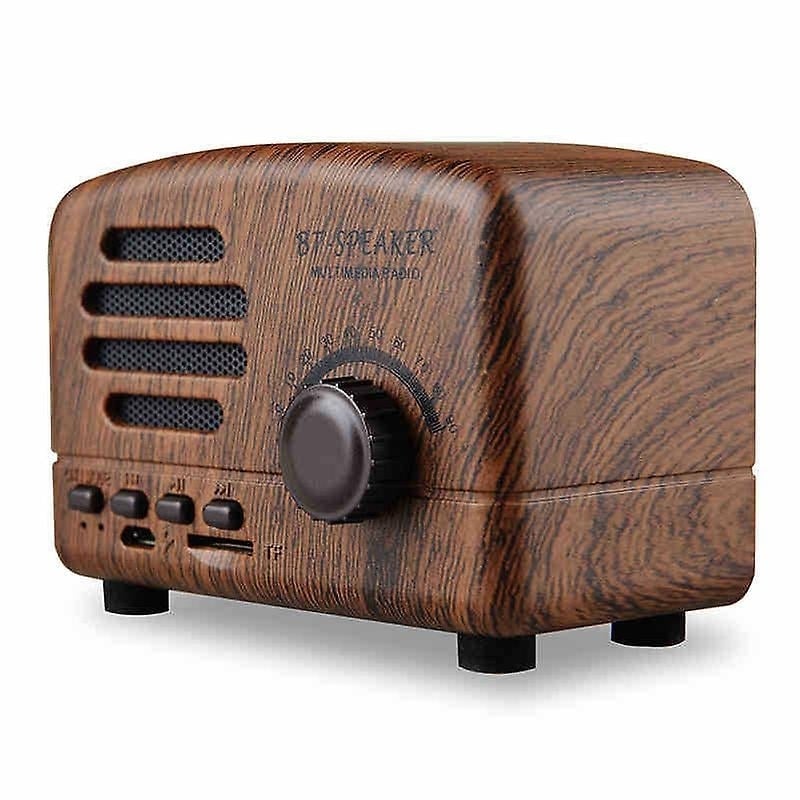 Retro Bluetooth Speaker Portable Wireless Stereo Speaker Mini Vintage Am Fm Radio Image 4