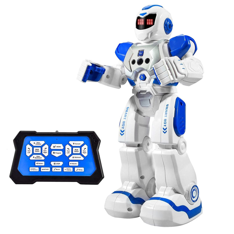 Intelligent Gesture Sensing Remote Control Robot Programmable Dancing Toy Blue Image 1