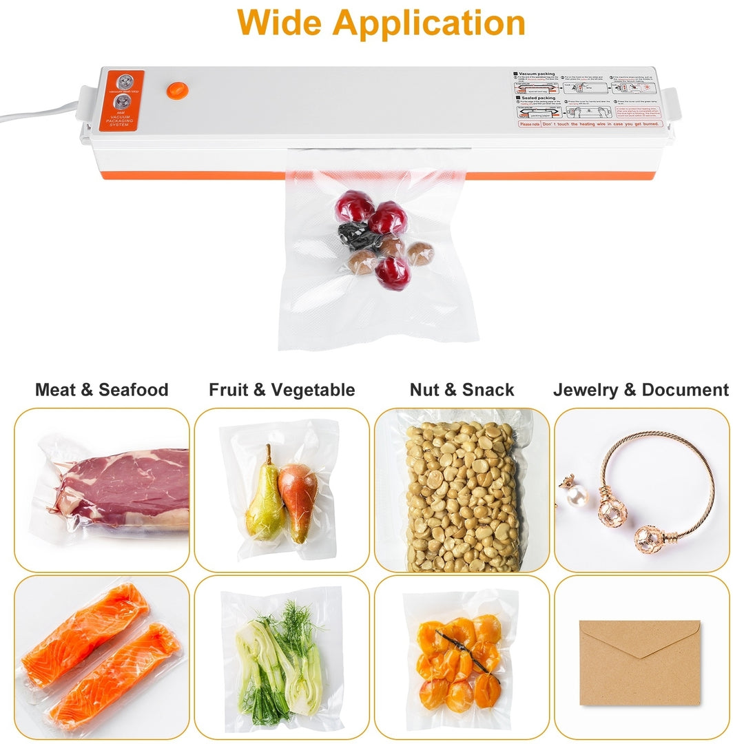 Electric Vacuum Sealer Machine Household Automatic Food Vacuum Sealer Quick Sealing System Machine For Fresh Food Dry Image 4
