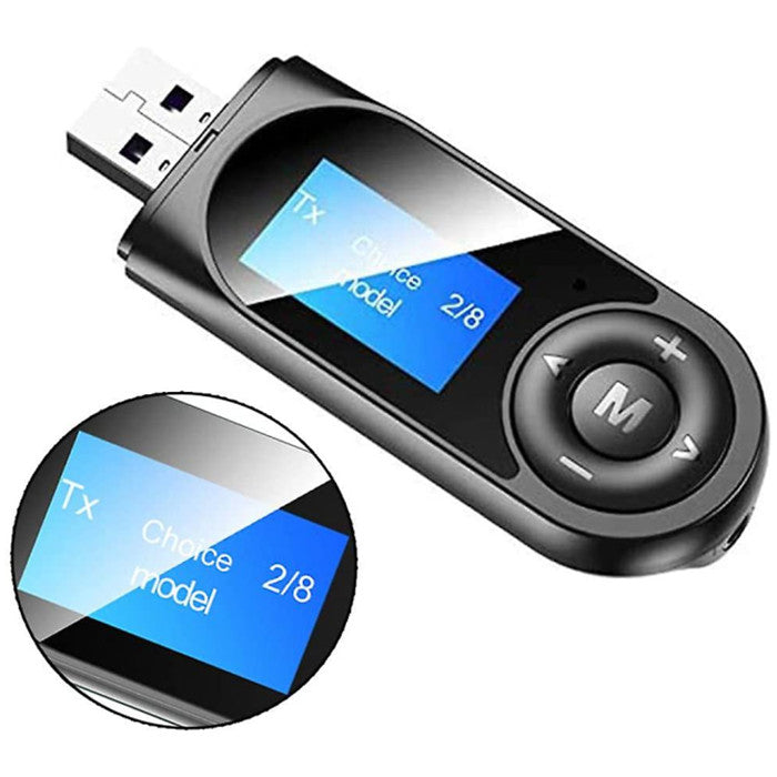 Bluetooth Receiver Transmitter Visible Usb 5.0 Bluetooth Adapter For Pc Tv Headphones Image 1