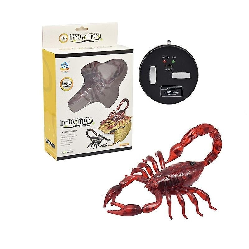 Simulation Insect Infrared Remote Control Animal Toy Rc Scorpion Spider Ladybug Kids Gift Image 1