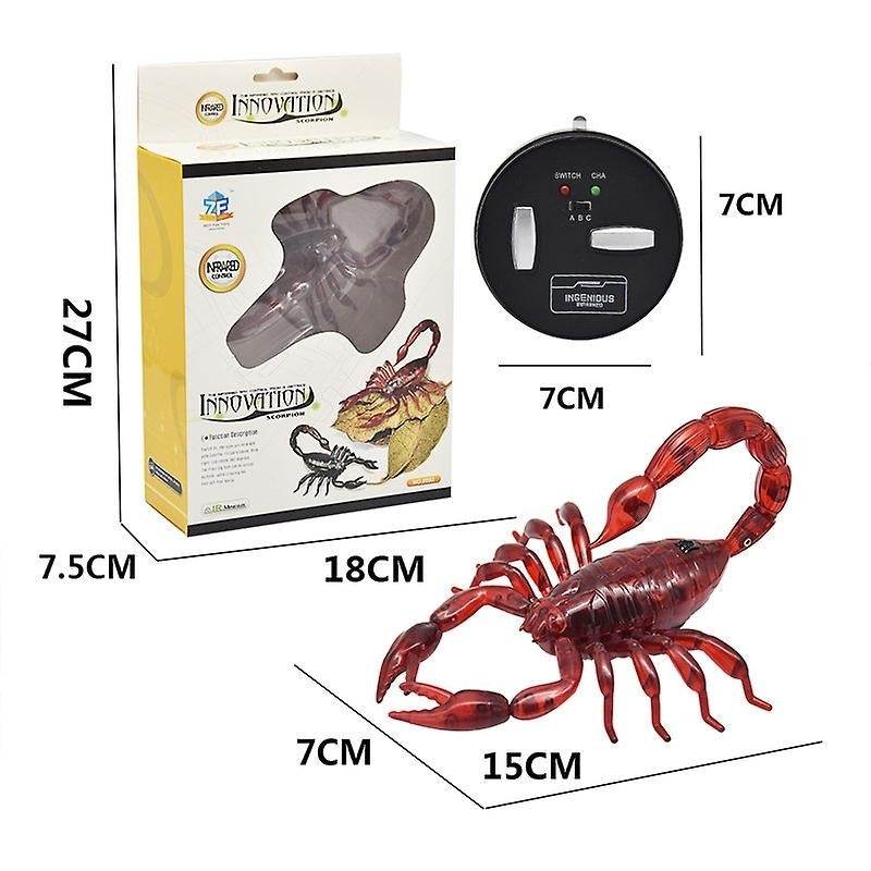 Simulation Insect Infrared Remote Control Animal Toy Rc Scorpion Spider Ladybug Kids Gift Image 3