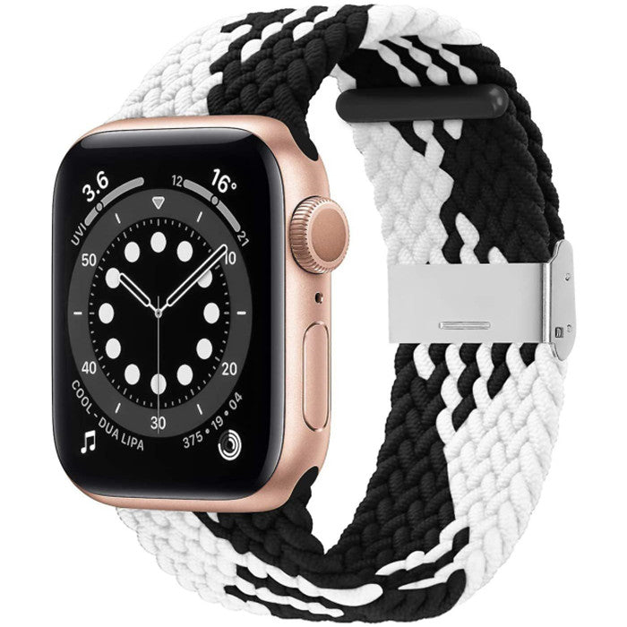 Braided Band With Buckle Compatible With Apple Watch Adjustable Solo Loop Image 4