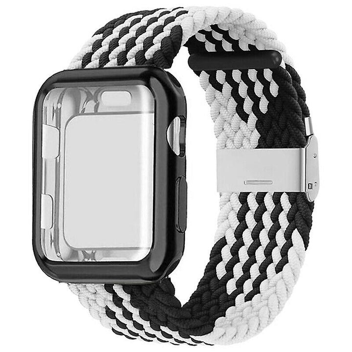 Braided Band With Buckle Compatible With Apple Watch Adjustable Solo Loop Image 6