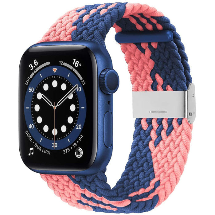 Braided Band With Buckle Compatible With Apple Watch Adjustable Solo Loop Image 7