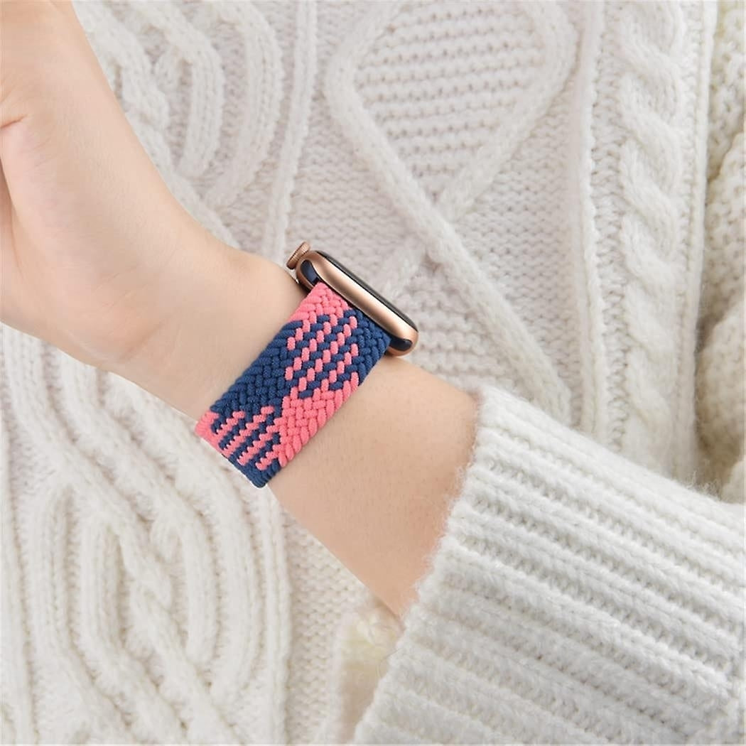 Braided Band With Buckle Compatible With Apple Watch Adjustable Solo Loop Image 8