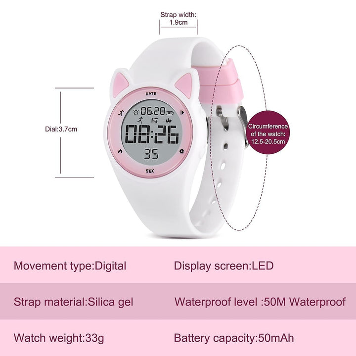 Children Digital Watch Kids Waterproof Sports Watches Fitness Tracker With Pedometer Image 7