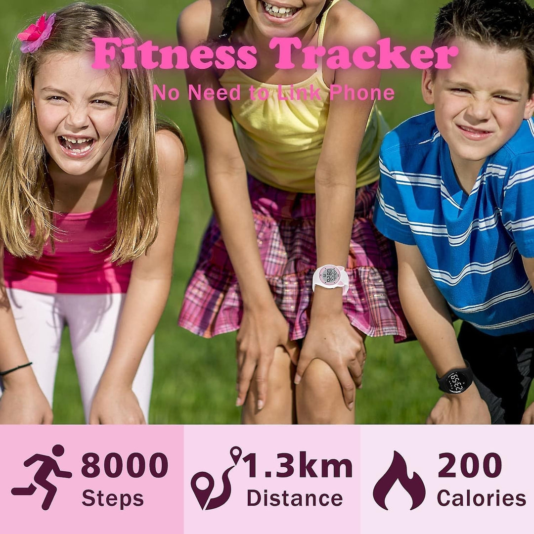 Children Digital Watch Kids Waterproof Sports Watches Fitness Tracker With Pedometer Image 10