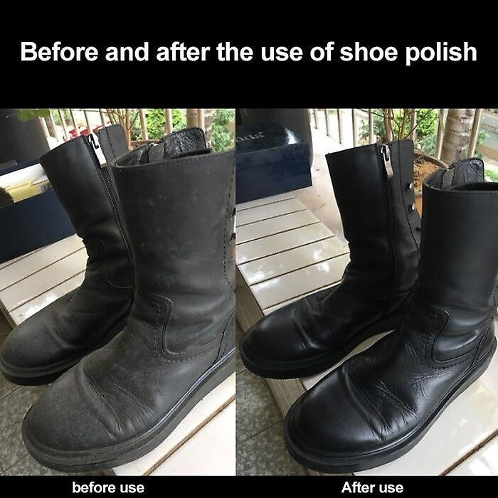 10pcs Shoe Shine Care Set Portable Shoes Polish Cleaning Kit With Leather Cylinder Box Image 4