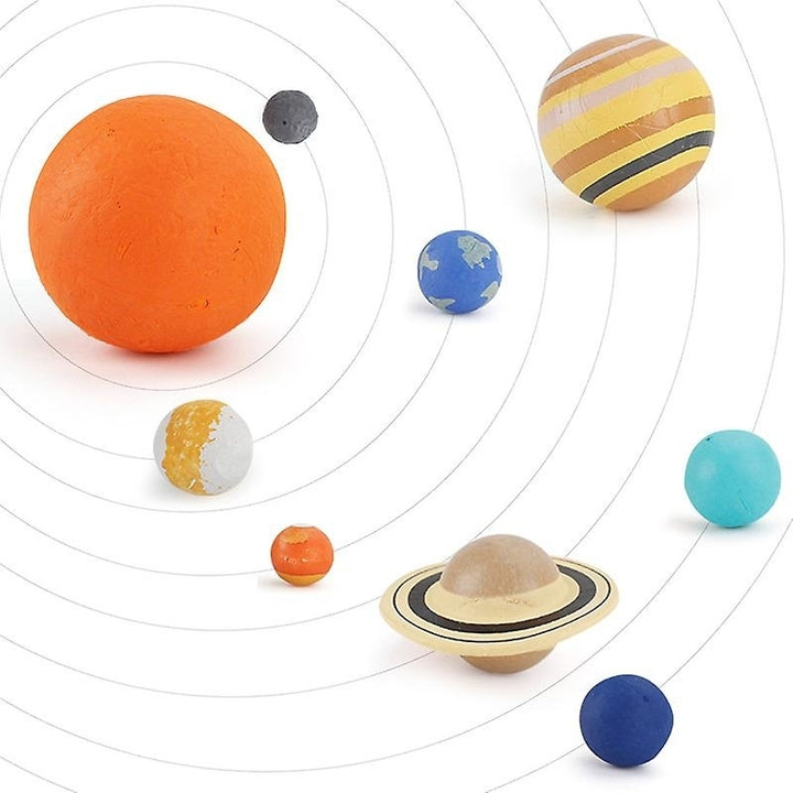 9pcs 3d Solar System Ball Toy Set Milky Way Science Planets Educational Model For Kids Image 3