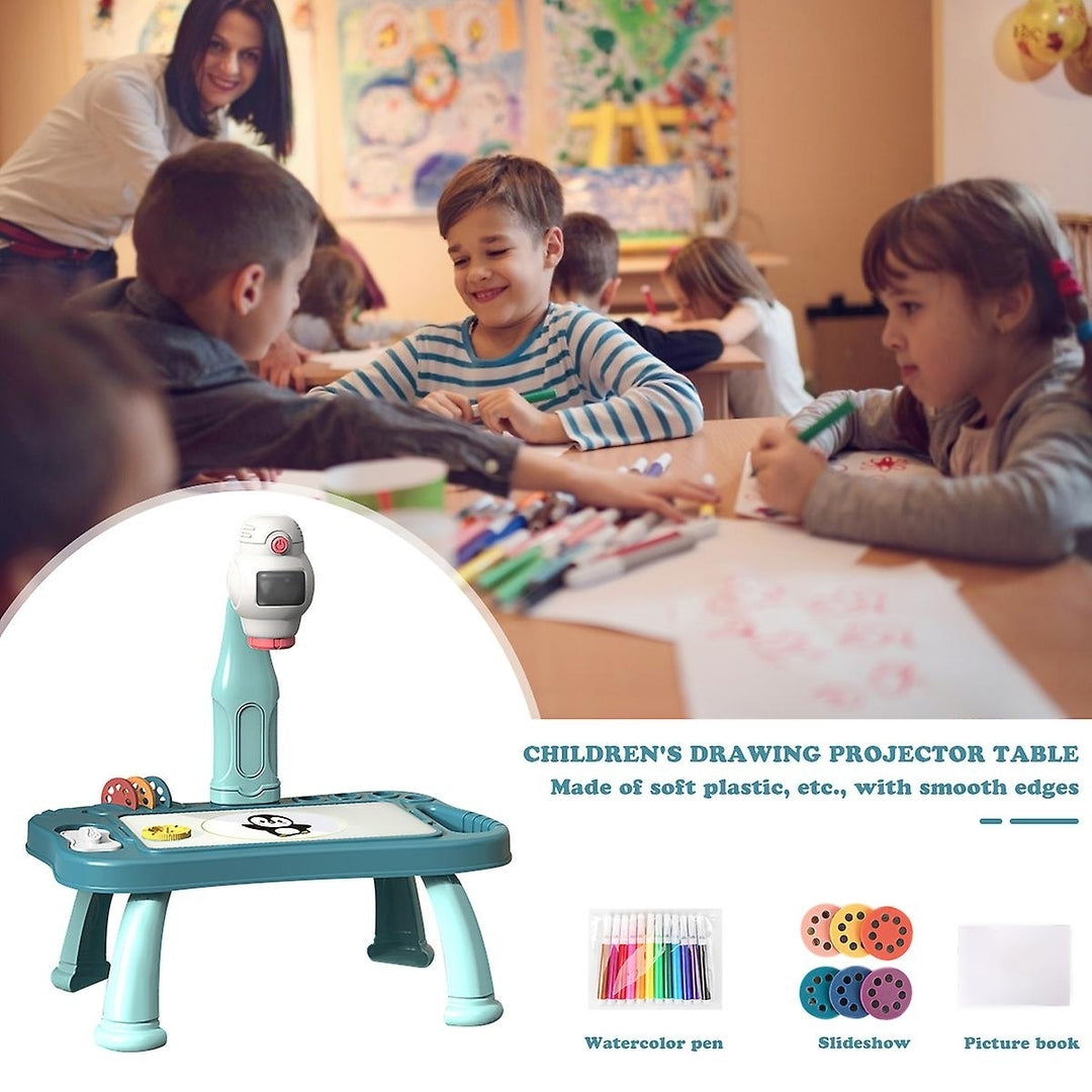 Children Projection Drawing Board Painting Table Set Kids Educational Toy Birthday Gift Image 7