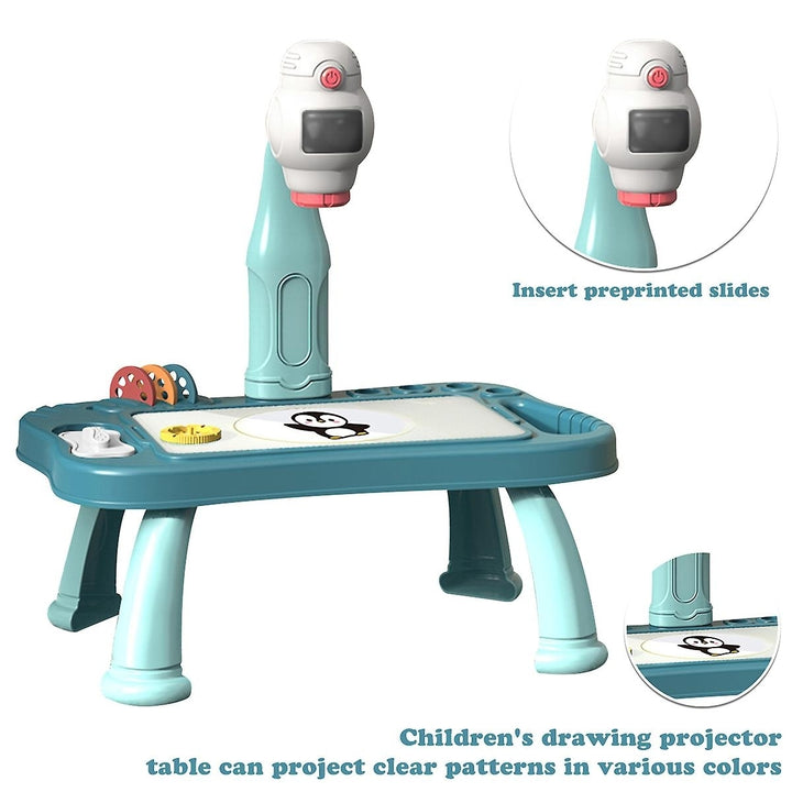 Children Projection Drawing Board Painting Table Set Kids Educational Toy Birthday Gift Image 9