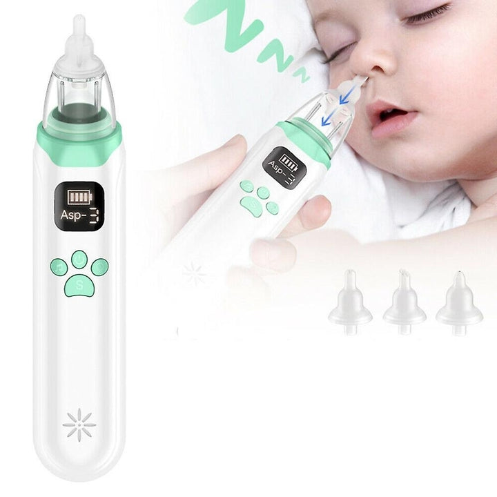 Baby Nasal Aspirator Electric Nose Cleaner Safe Hygienic Snot Sucker For Newborn Toddler Image 1