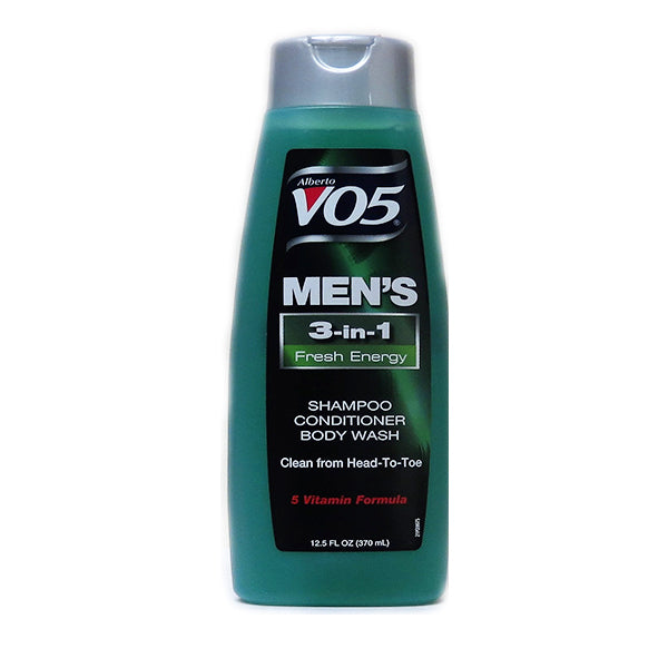 V05 Mens 3 in 1 Shampoo,ConditionerandBody Wash with Fresh Energy(370ml) Image 1