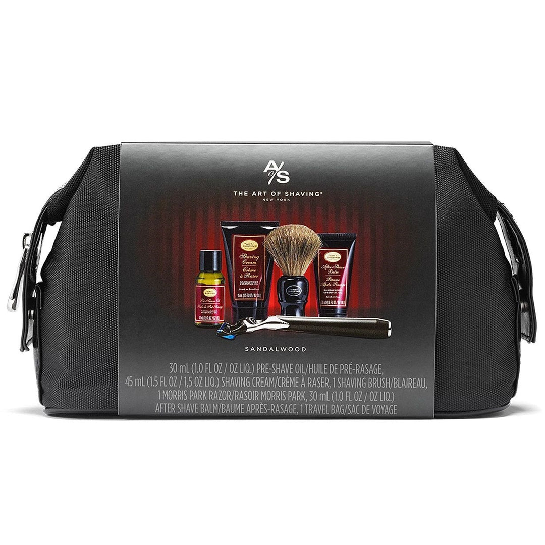 The Art of Shaving 5 Piece Travel Kit with Morris Park RazorSandalwood Image 2