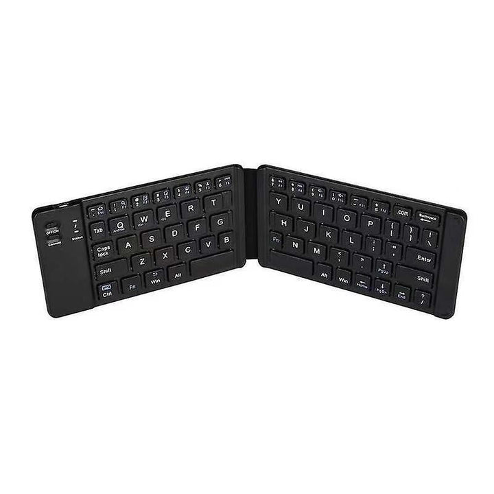 Three-fold Mini Bluetooth Keyboard Wireless Aluminum Alloy Keyboard With Mouse Touchpad Image 3