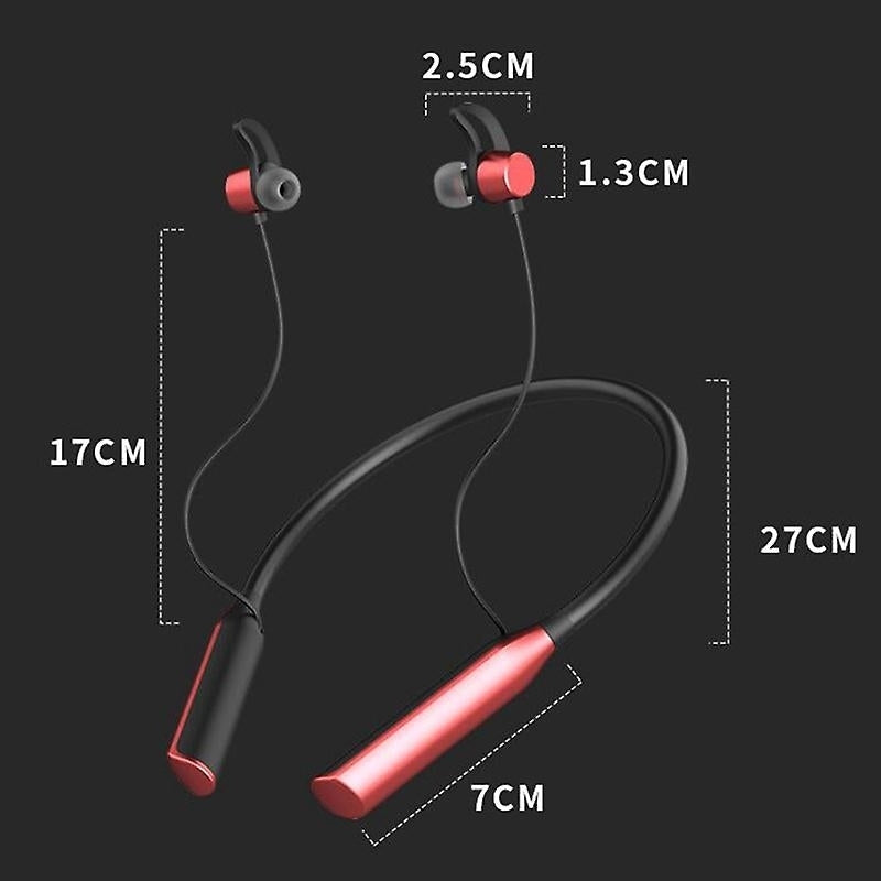 Magnetic Neckband Earphones Bluetooth Headphone Waterproof Wireless Sport Headset Image 2