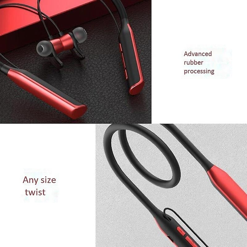 Magnetic Neckband Earphones Bluetooth Headphone Waterproof Wireless Sport Headset Image 3