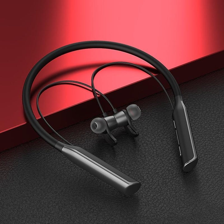 Magnetic Neckband Earphones Bluetooth Headphone Waterproof Wireless Sport Headset Image 4