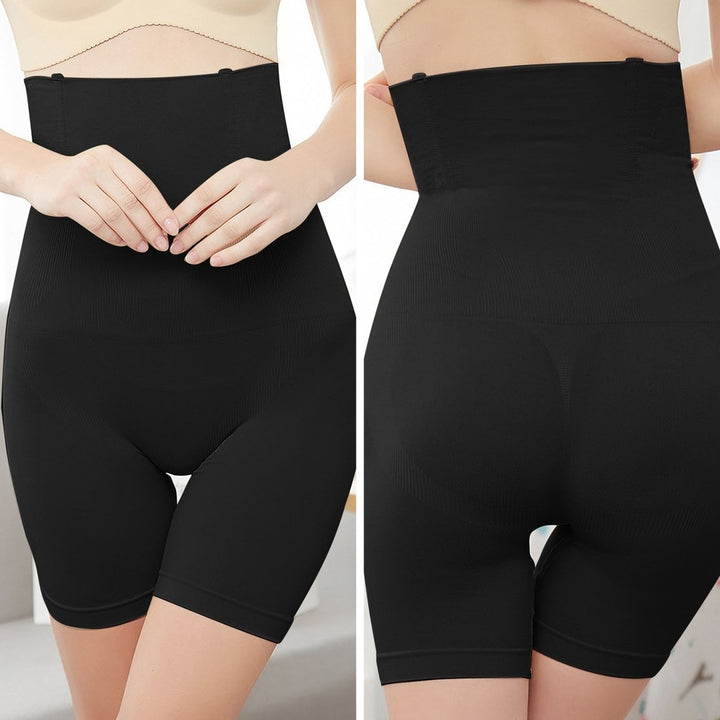 High Waist Shapewear Tummy Control Butt Lifter Compression Panties Black Beige S-XXL Image 6