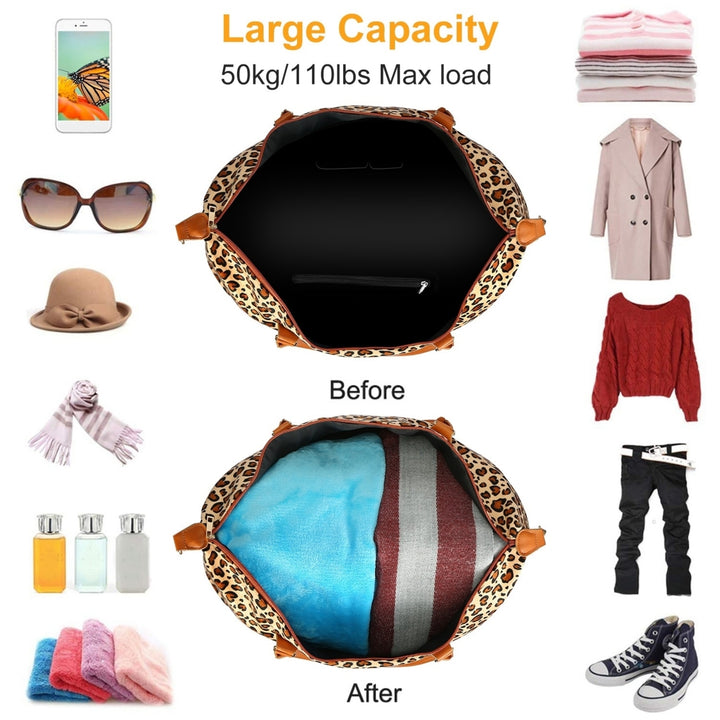 Women Duffle Bag Travel Luggage Bags Weekend Overnight Bag Tote Bags Shoulder Handle Bags Portable Diaper Bag Image 4