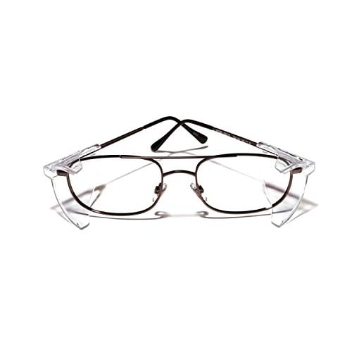 Bolle B708 Small RX Frames Gun Metal Eyewear Safety Clear Demo Lens Silver White Image 1