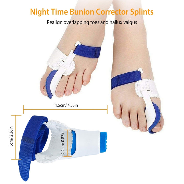 Bunion Corrector Night Time Bunion Splints Bunion Relief Protector Sleeves Kit Image 3