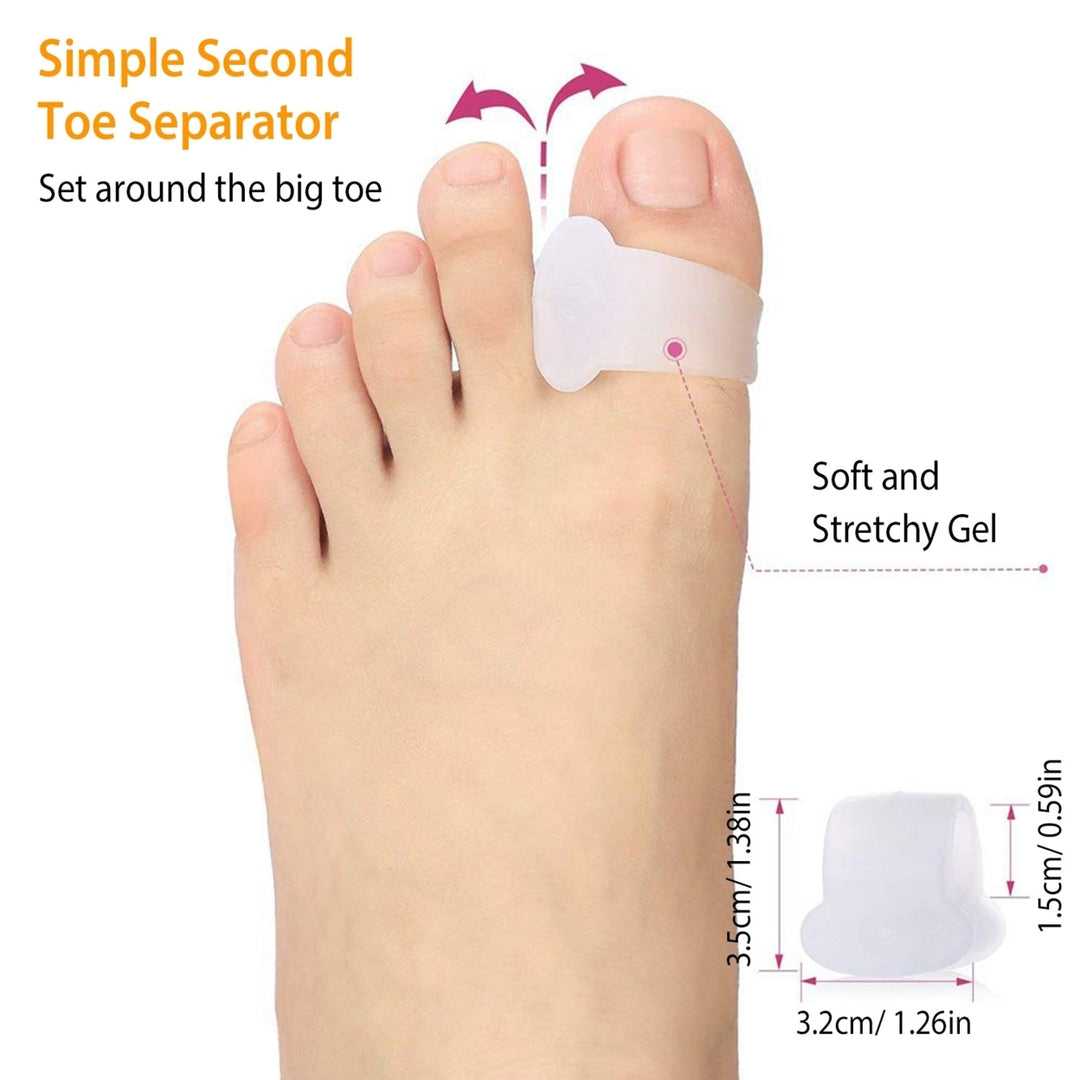 Bunion Corrector Splints Night Sleeves Kit Soft Gel Toe Separators Adjustable Image 4