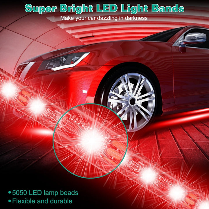 Waterproof RGB Underglow LED Strip Remote App Control Car Underbody Light Music Control Exterior Underbody Lights DC 12V Image 4