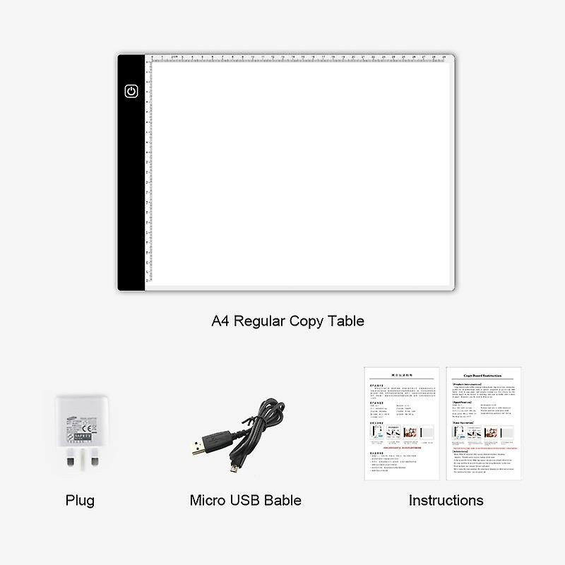 A4 Led Light Box Copy Board Dogital Drawing Pad Painting Copy Tablet With USB Cable Image 4