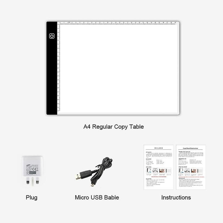 A4 Led Light Box Copy Board Dogital Drawing Pad Painting Copy Tablet With USB Cable Image 4