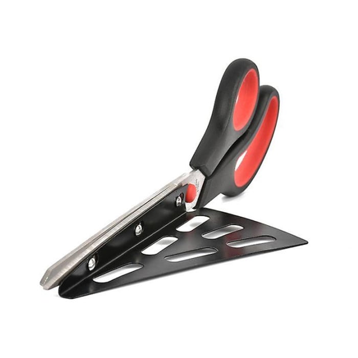 Pizza Scissor Stainless Steel Pizza Cutter With Detachable Spatula Image 3