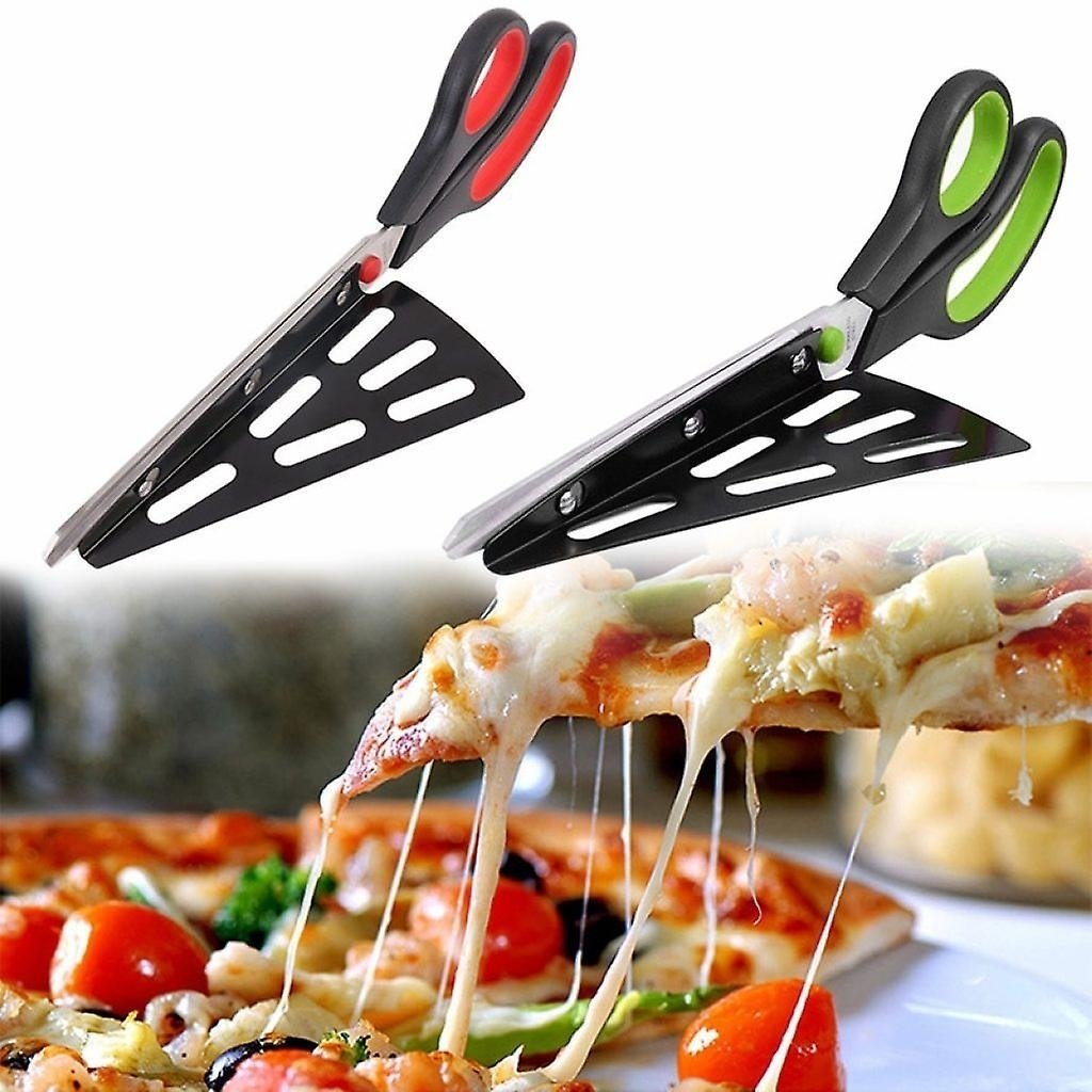 Pizza Scissor Stainless Steel Pizza Cutter With Detachable Spatula Image 7