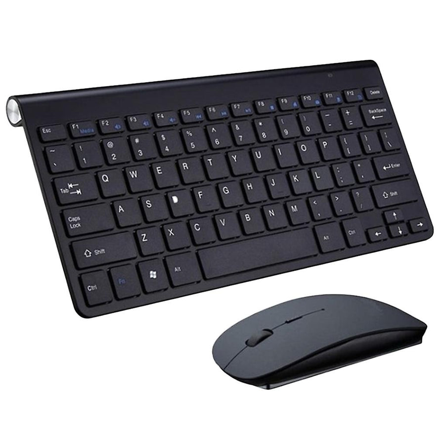 Mini Wireless Keyboard And Mouse Set Mute Key Caps Multimedia Keyboard For Pc Lapto Image 1
