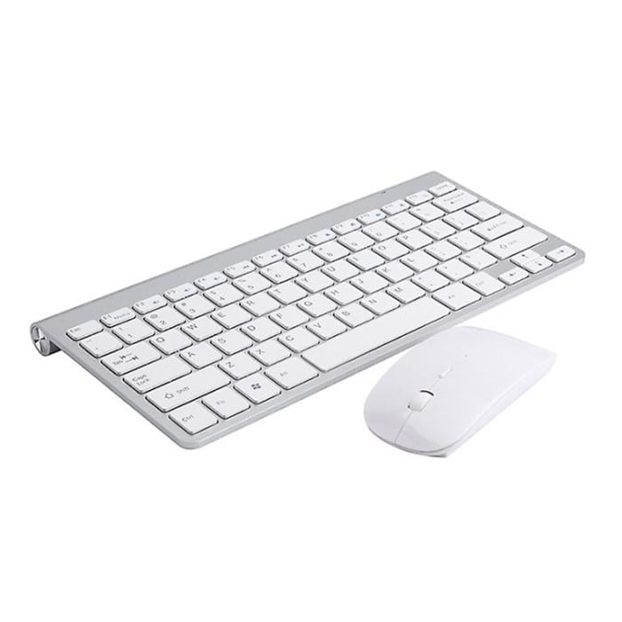 Mini Wireless Keyboard And Mouse Set Mute Key Caps Multimedia Keyboard For Pc Lapto Image 1