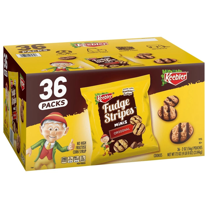 Keebler Mini Fudge Stripe Cookies 2 Ounce (Pack of 36) Image 2