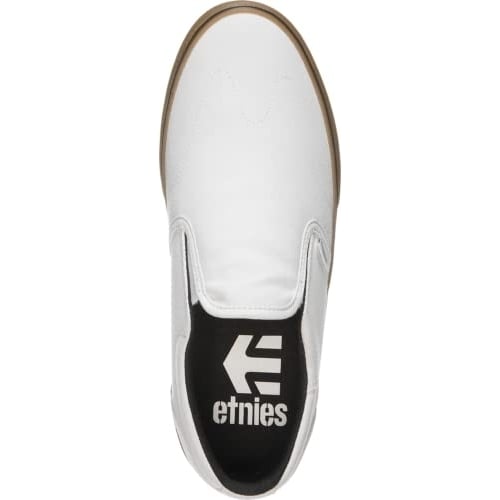 Etnies Mens Marana Slip Skate Shoe White/Gum - 4102000142-104 Medium WHITE/GUM Image 2