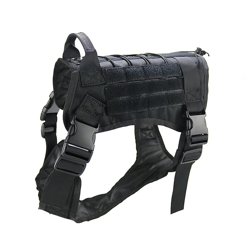 Tactical Dog Harness Nylon Handle Adjustable Training Harness Pet Working Vest Image 1