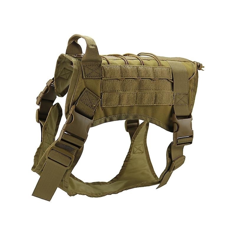 Tactical Dog Harness Nylon Handle Adjustable Training Harness Pet Working Vest Image 1