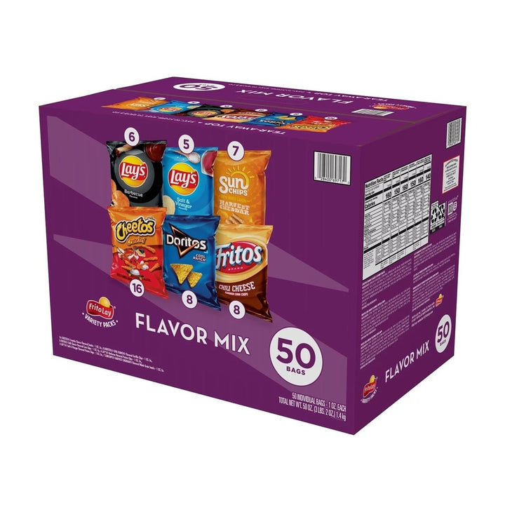 Frito-Lay Flavor Mix Chips and Snacks Variety Pack (50 Count) Image 4