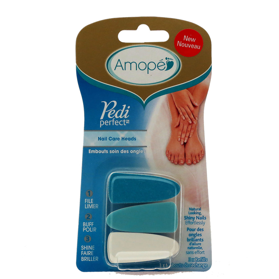Amope Pedi Perfect Nail Care Heads (3 Pack) Image 1